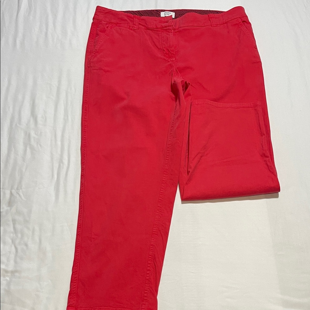 Crown & Ivy Bold Coral Pants